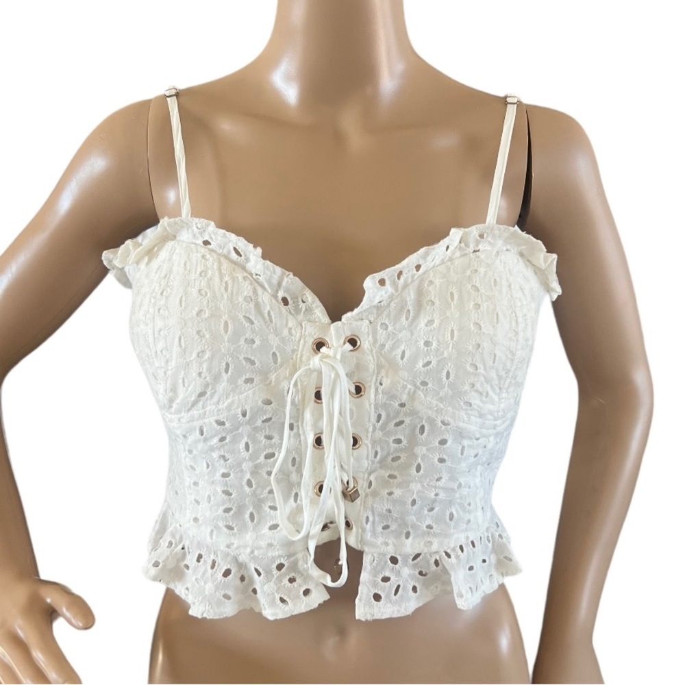 Runaway Women’s Lace Cropped Bustier Top Bralette